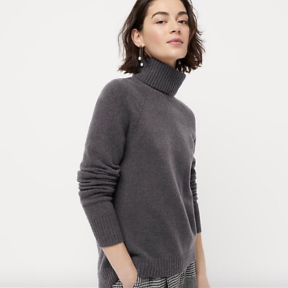 Black J. Crew Turtleneck Sweater